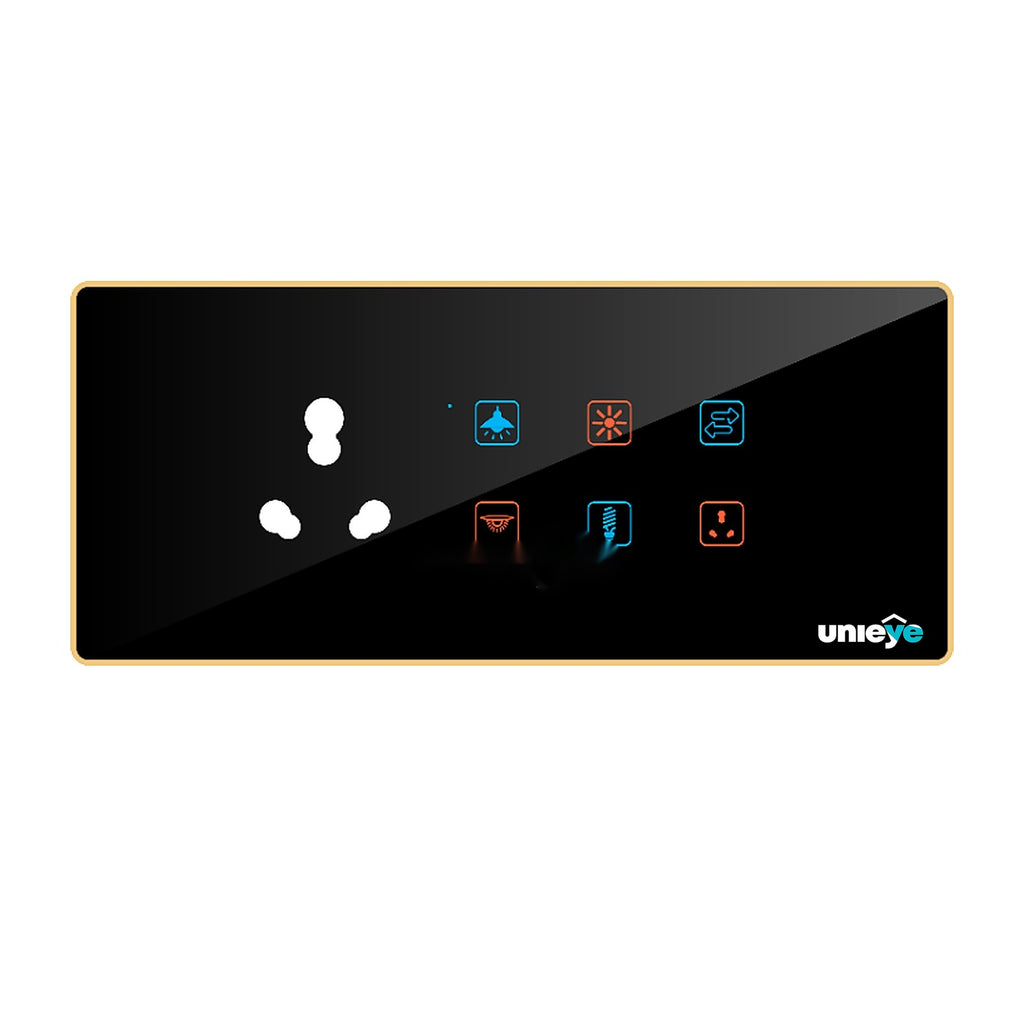 Edge Color Touch 6 Switch 1 Socket 16A