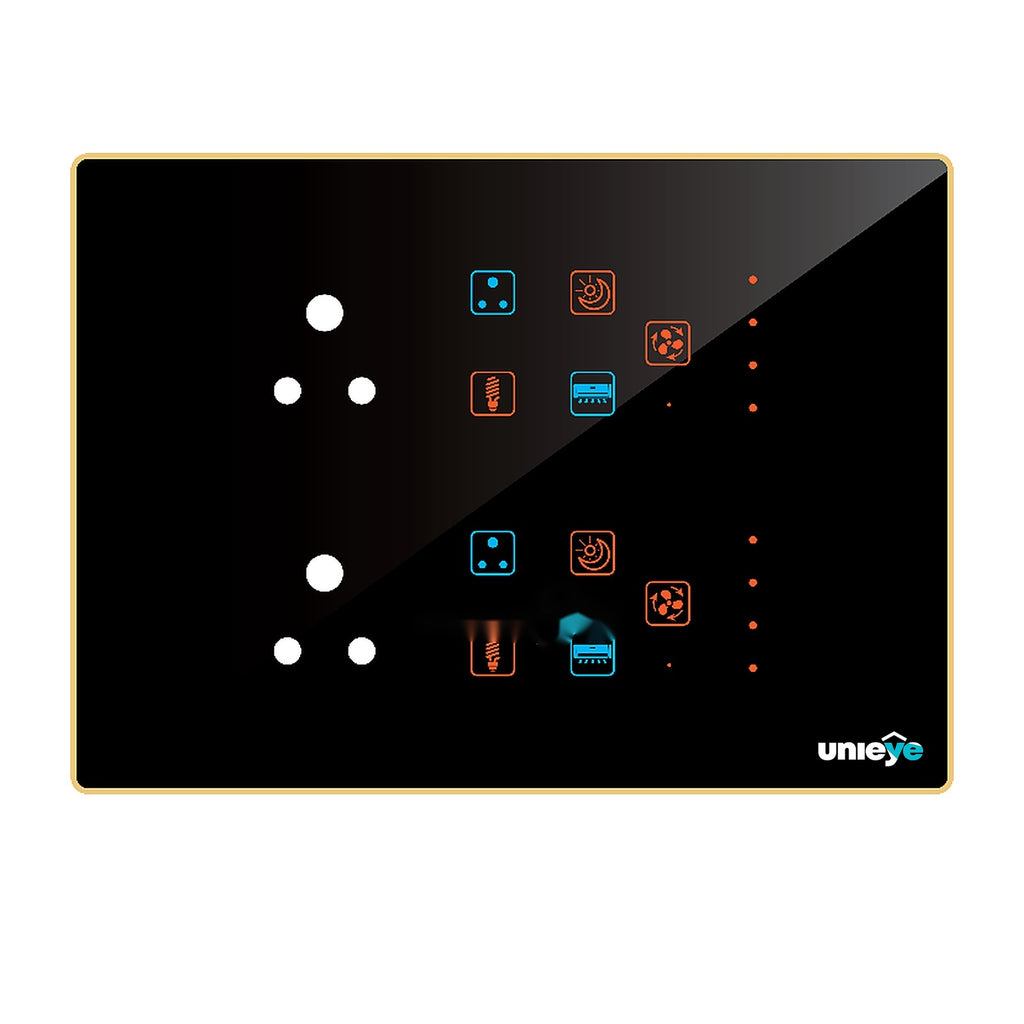 Edge Color Touch 8 Switch 2 Fan 2 Socket 6A
