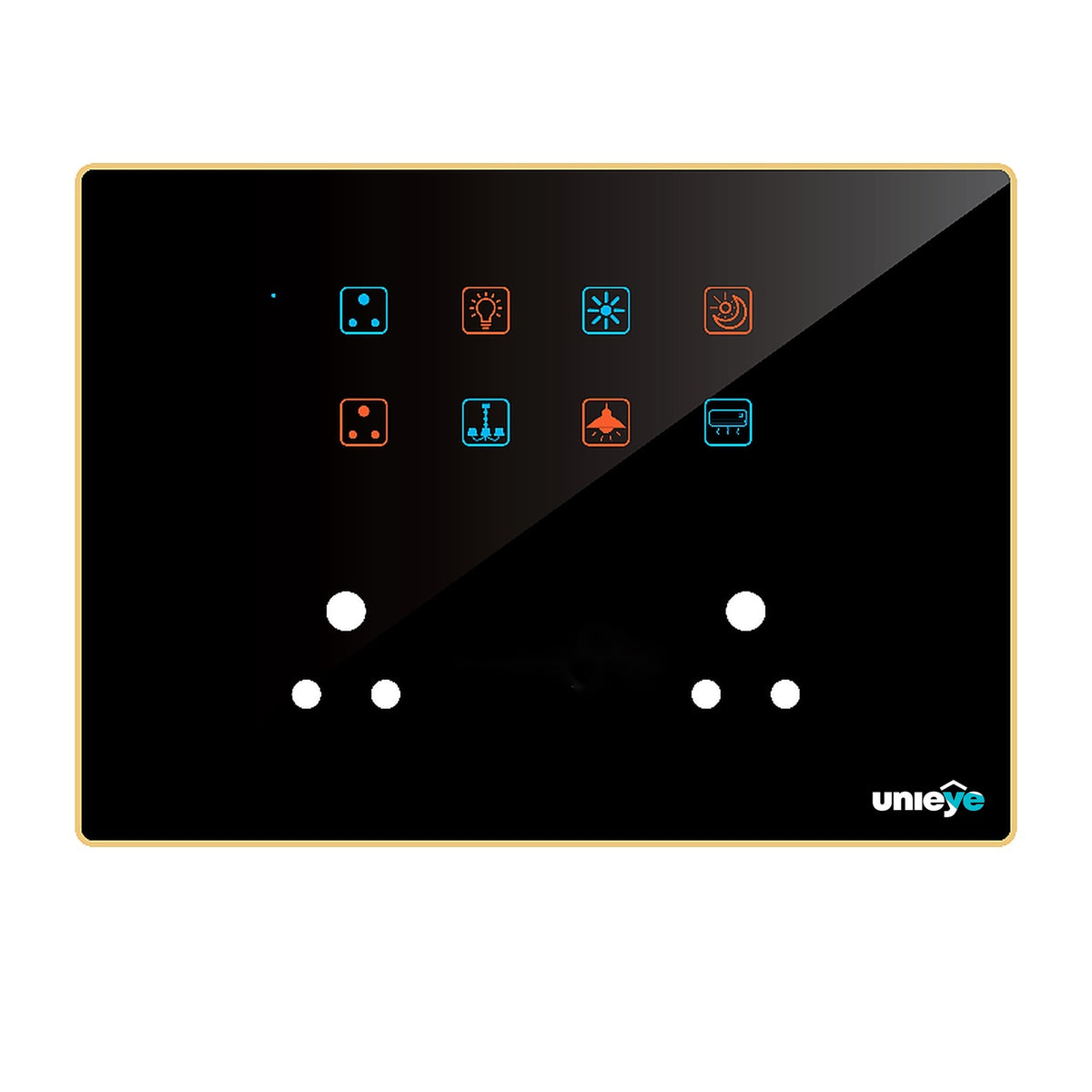 Edge Color Touch – 8 Switch 2 Socket (6A) – 12 Module